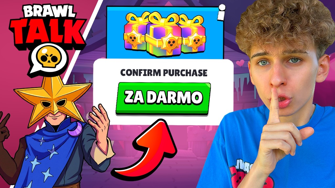 100 ZADYMIARZ TU JEST i MA DLA NAS DARMOWY PREZENT w BRAWL STARS! 😱