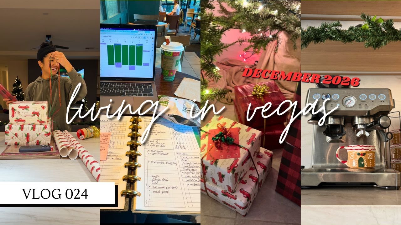 LIVING IN VEGAS | WFH, gift wrapping, work life balance, productive panera solo date