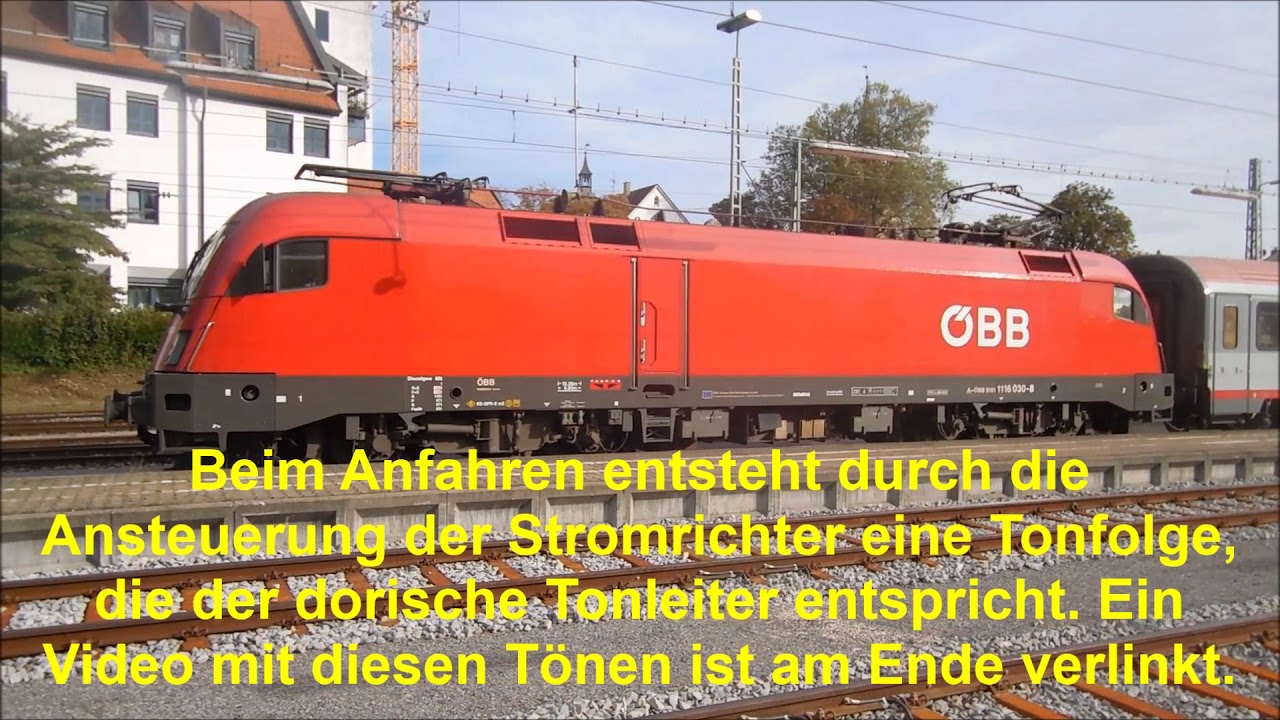 &Ouml;BB BR 1116 (Siemens Taurus) im Hauptbahnhof Lindau im Herbst 2015