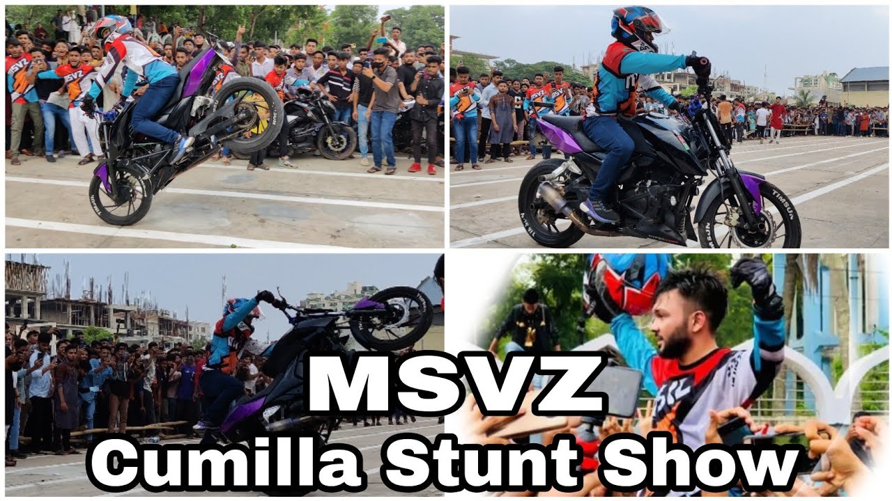MSVZ stunt show in Cumilla |Rs Fahim Chowdhury|Anas Sahil Vlogs| #rs_fahim_chowdhury_stunt #bike |