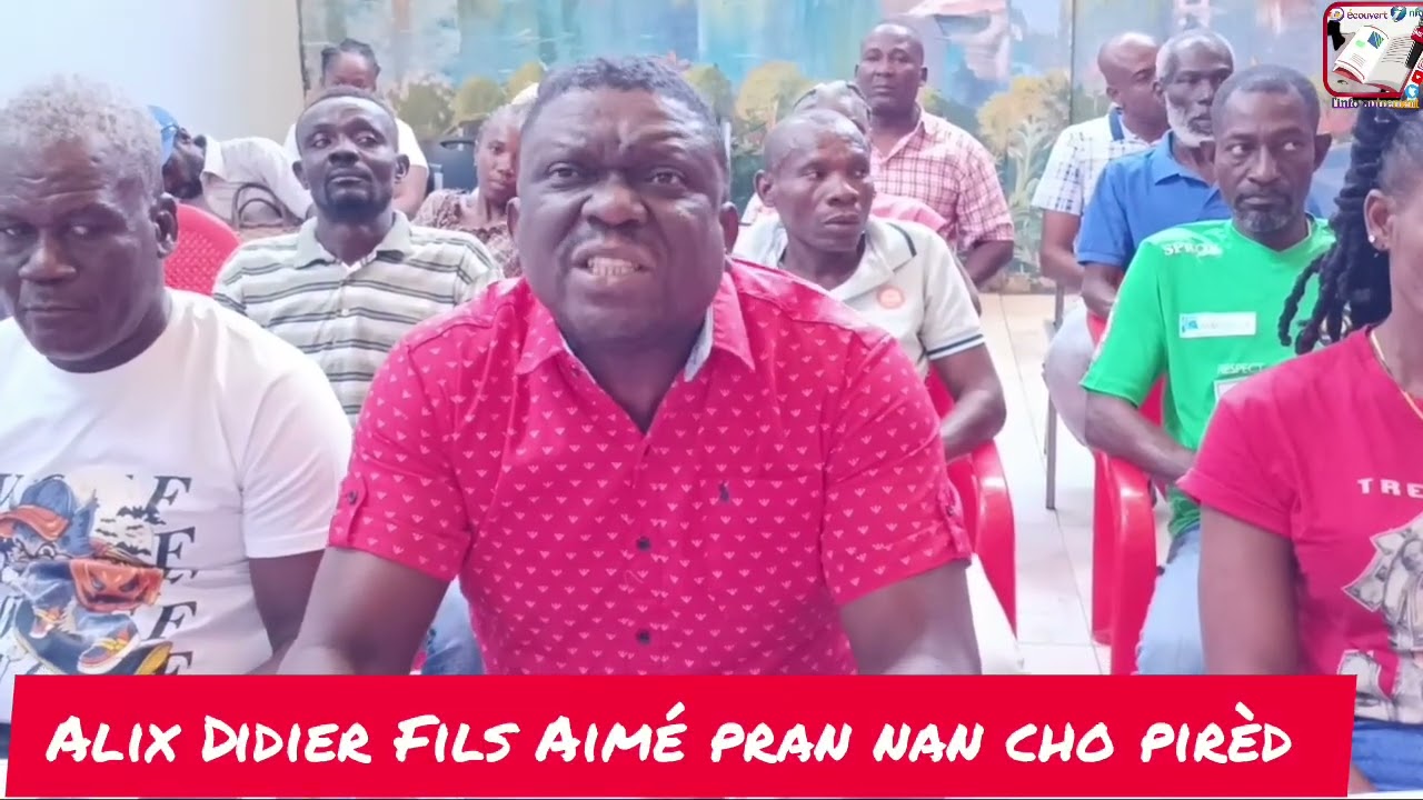 FLASH ; PATIZAN LAVALAS YO FENK VOYE YON MESAJ BAY PM ALIX DIDIER FILS AIMÉ. 