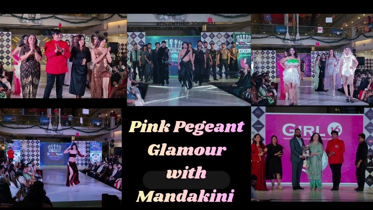Pink Pegeants Blossoms with Film Actress #mandakini 