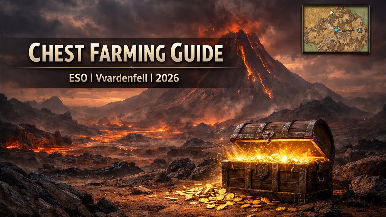 ESO Chest Farming Guide: Add-ons, Tips & Vvardenfell Route (2026)