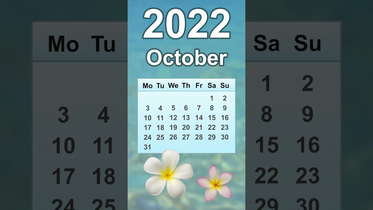 October 2022 Calendar
