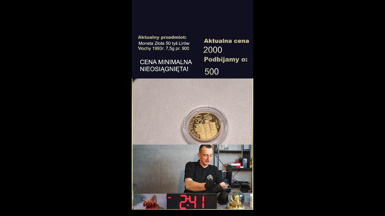 Licytacja na żywo! Złoto, srebro, elektronika Apple, biżuteria Dom Aukcyjny DPK Aukcja 17.03.26 (2h)