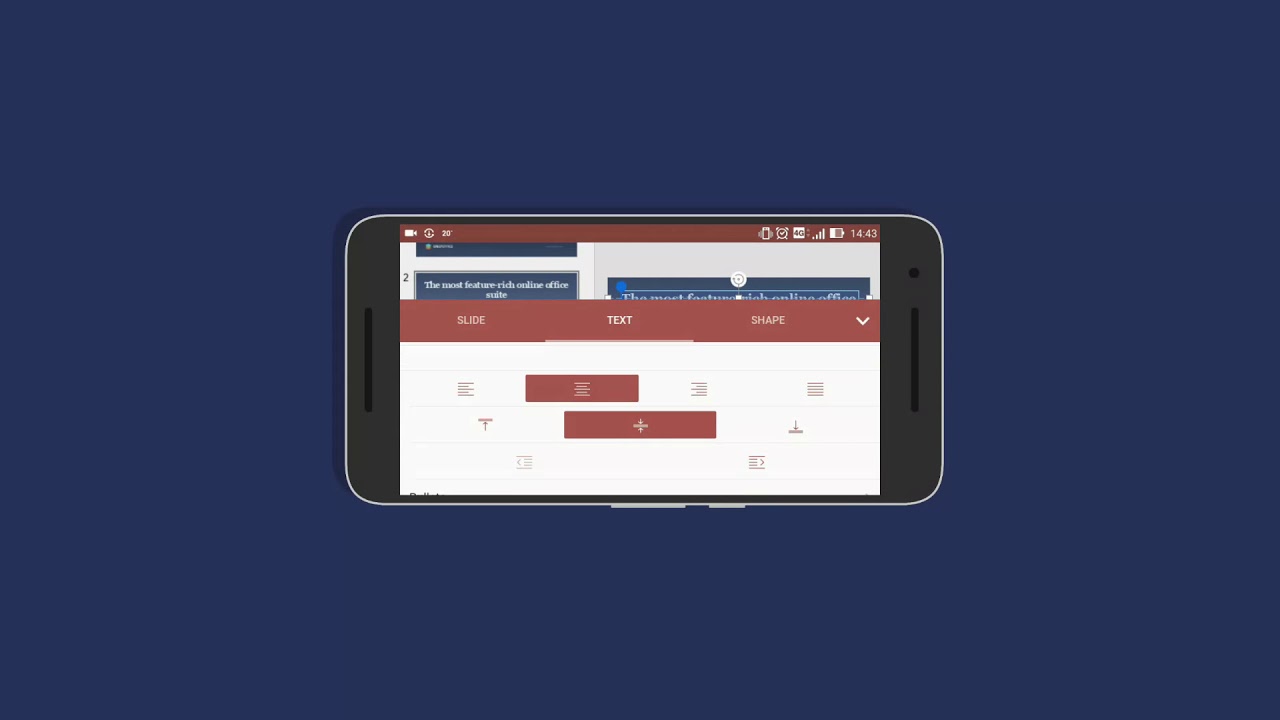 ONLYOFFICE Documents for Android Presentation Editor overview