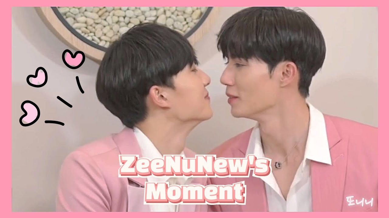 ZeeNuNew's kiss Moment #지누뉴 #zeenunew #zeepruk #nunew