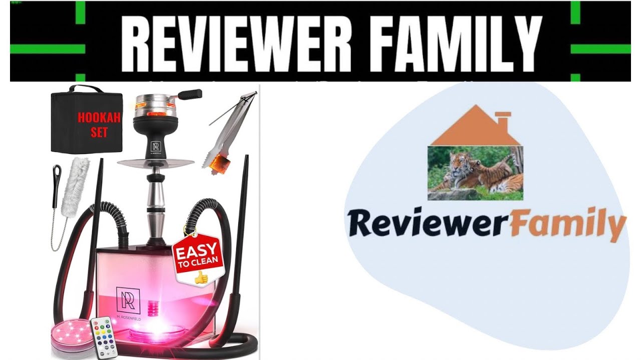Yado Square Hookah - Acrylic Hookah with Big Silicone Bowl for Smoking Coal Tongs