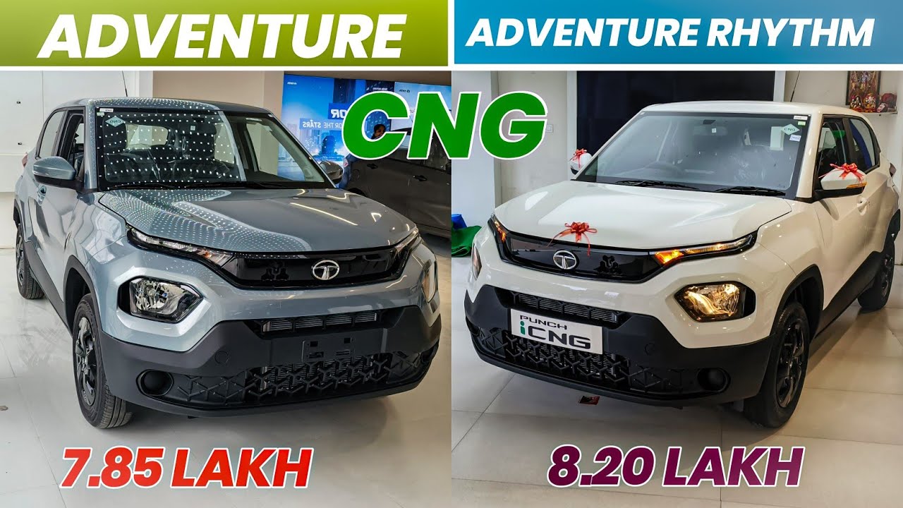 Tata Punch Cng Adventure vs Adventure Rhythm comparison 🔥✅ l Tata Punch Cng Review ✅🔥 l MRCars