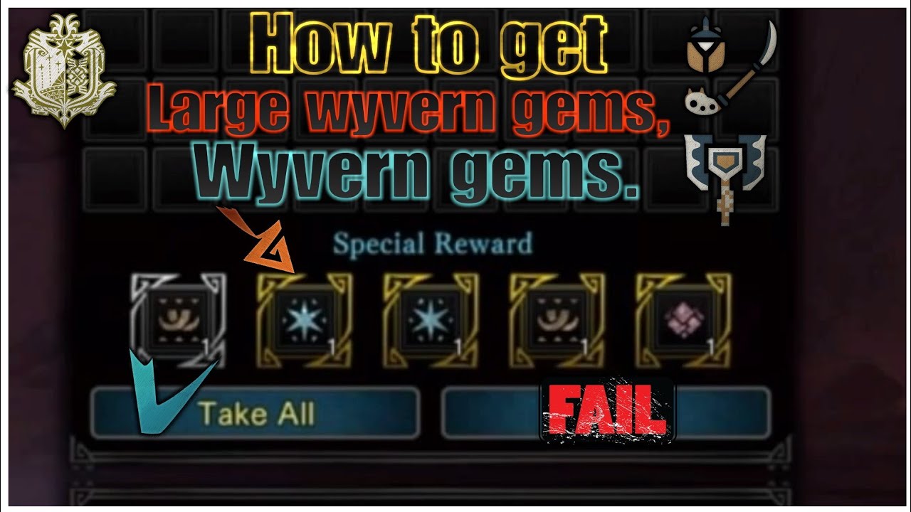 MHW: iceborne How to get Large wyvern gems, wyvern gems.