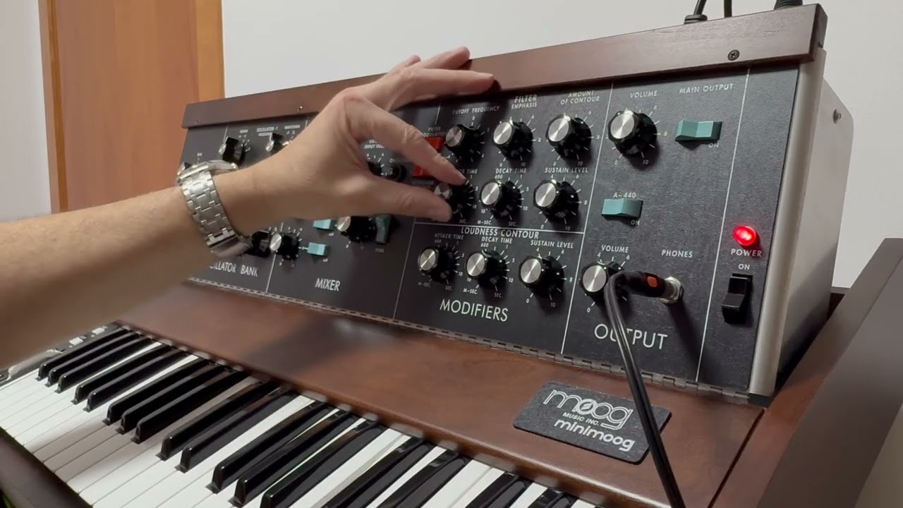 playing with minimoog