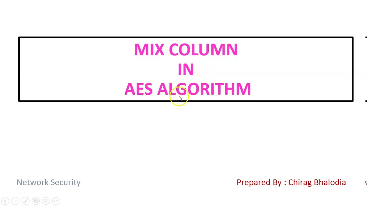 Mix Column in AES | Mix Column transformation function in AES