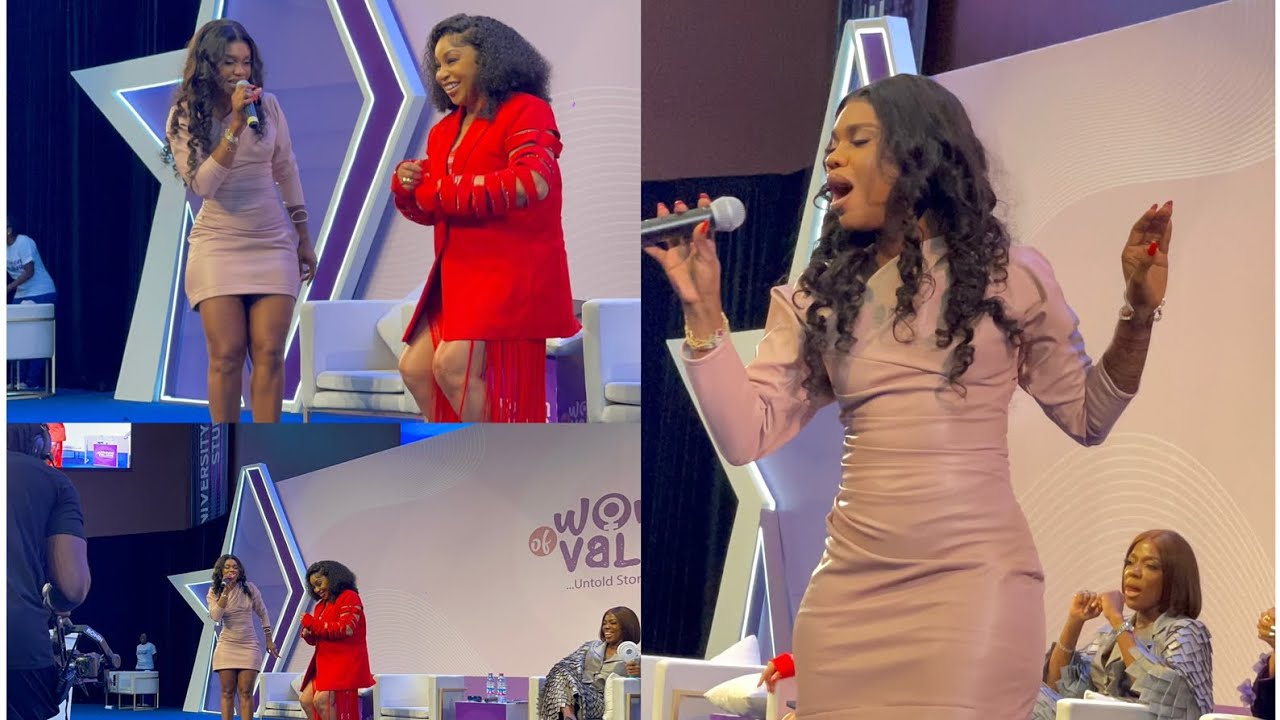 WATCH HOW BECCA GOT RITA DOMINIC DANCING ADOWA AT ‘’WOMAN OF VALOUR’’ HOSTED BY NANA ABA ANAMOAH