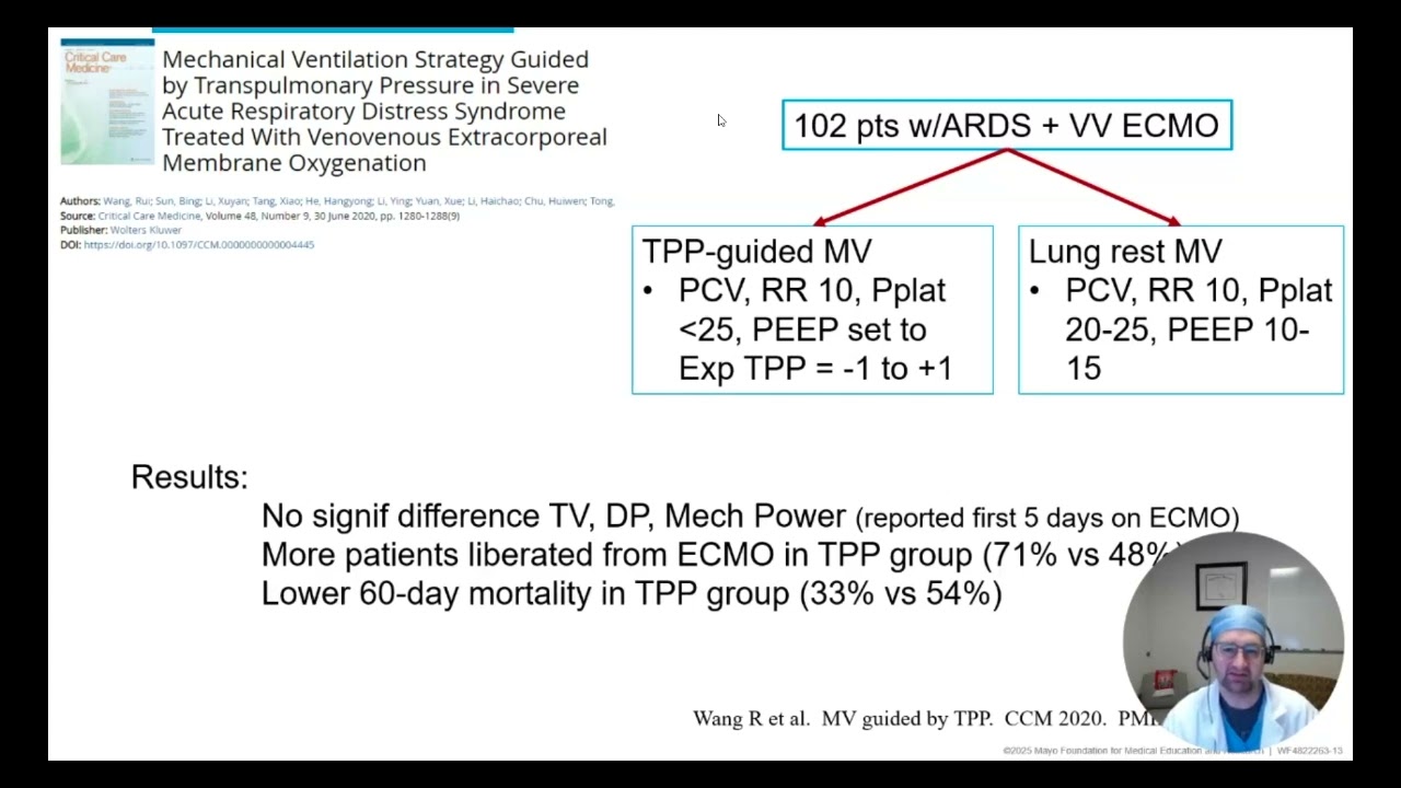 Mechanical Ventilation on ECMO  To Breathe or Not !  Dr Kyle Bohman.