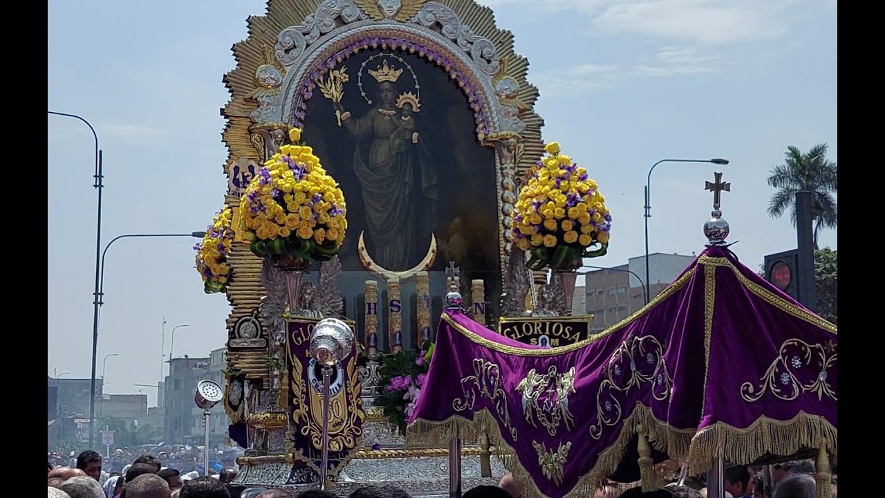TERCER RECORRIDO PROCESIONAL DEL SEÑOR DE LOS MILAGROS DE NAZARENAS 19/10/2023💜