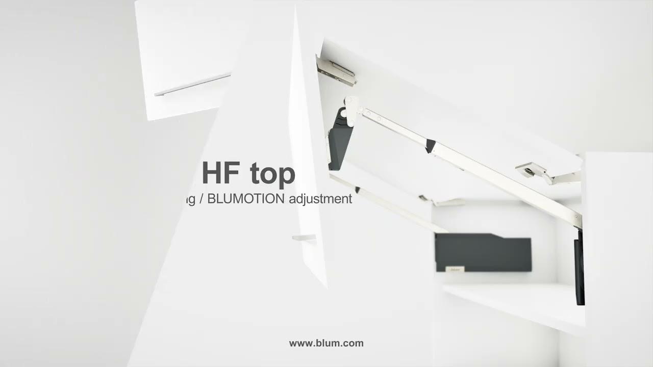 Blum - sistema de portas de elevação AVENTOS HF top - montagem