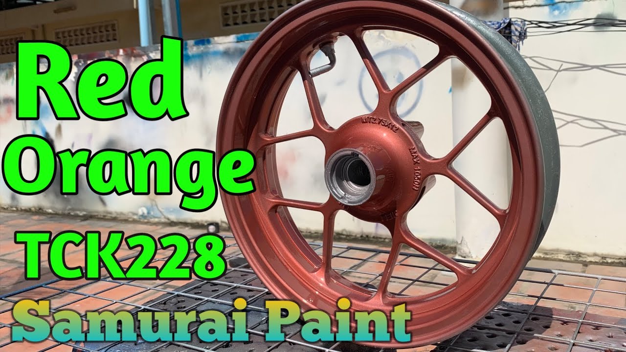 How to Spray Samurai Paint TCK228 Rose Gold / Red Orange