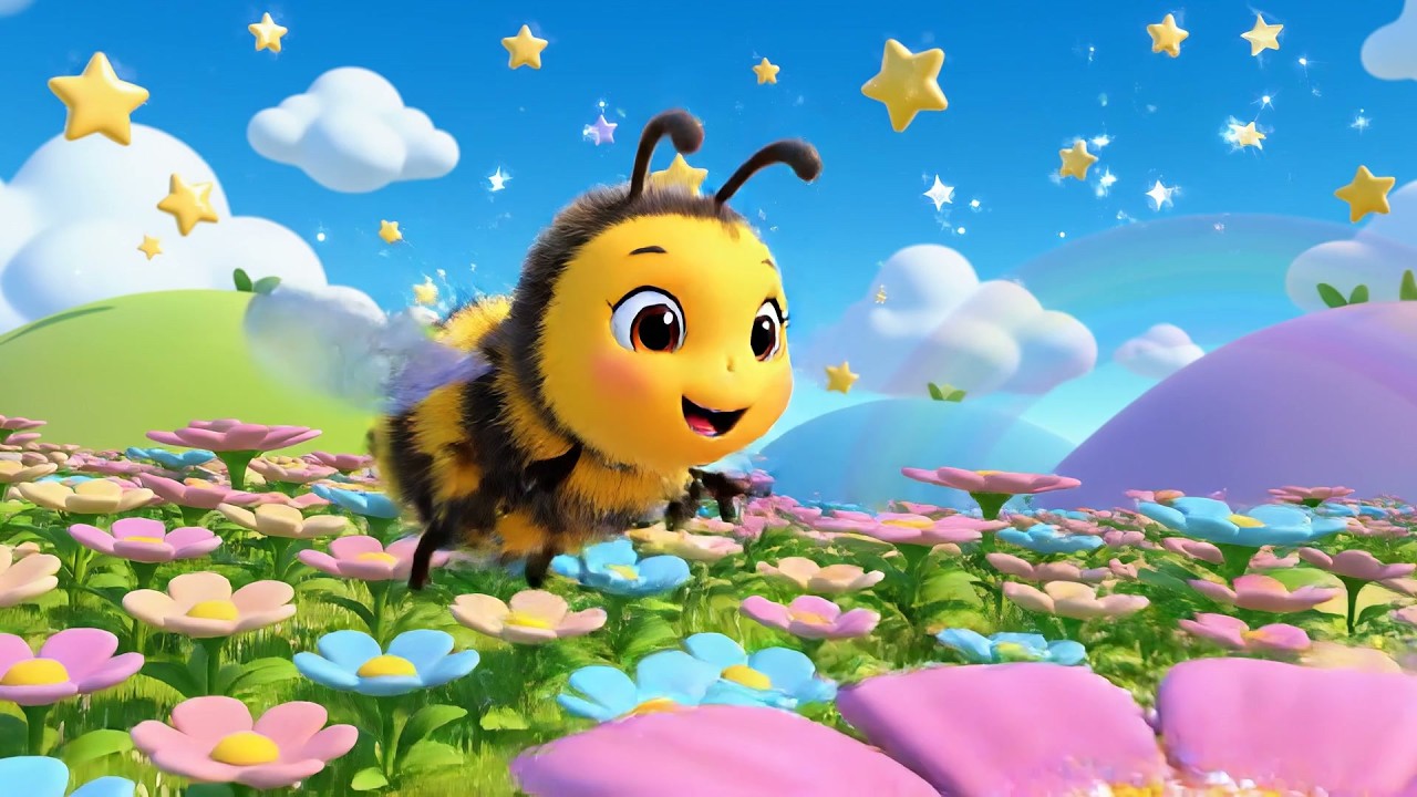 Tiny Bumblebee Goes Buzz Buzz Baa | Fun Garden Songs & Kids Nursery Rhymes