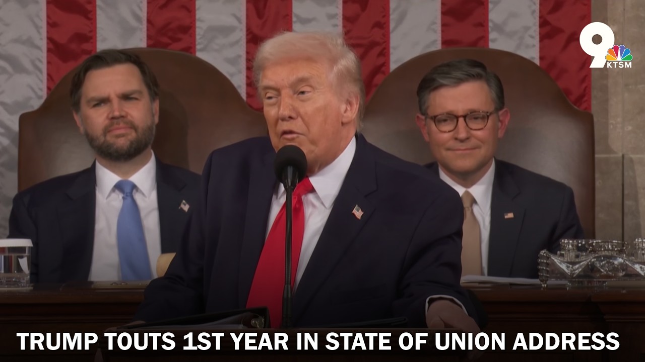 President Donald Trump touts 1st year in State of the Union address