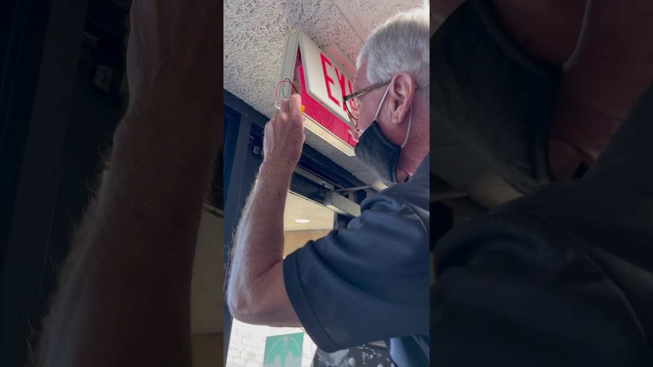 Exit Light Battery Change