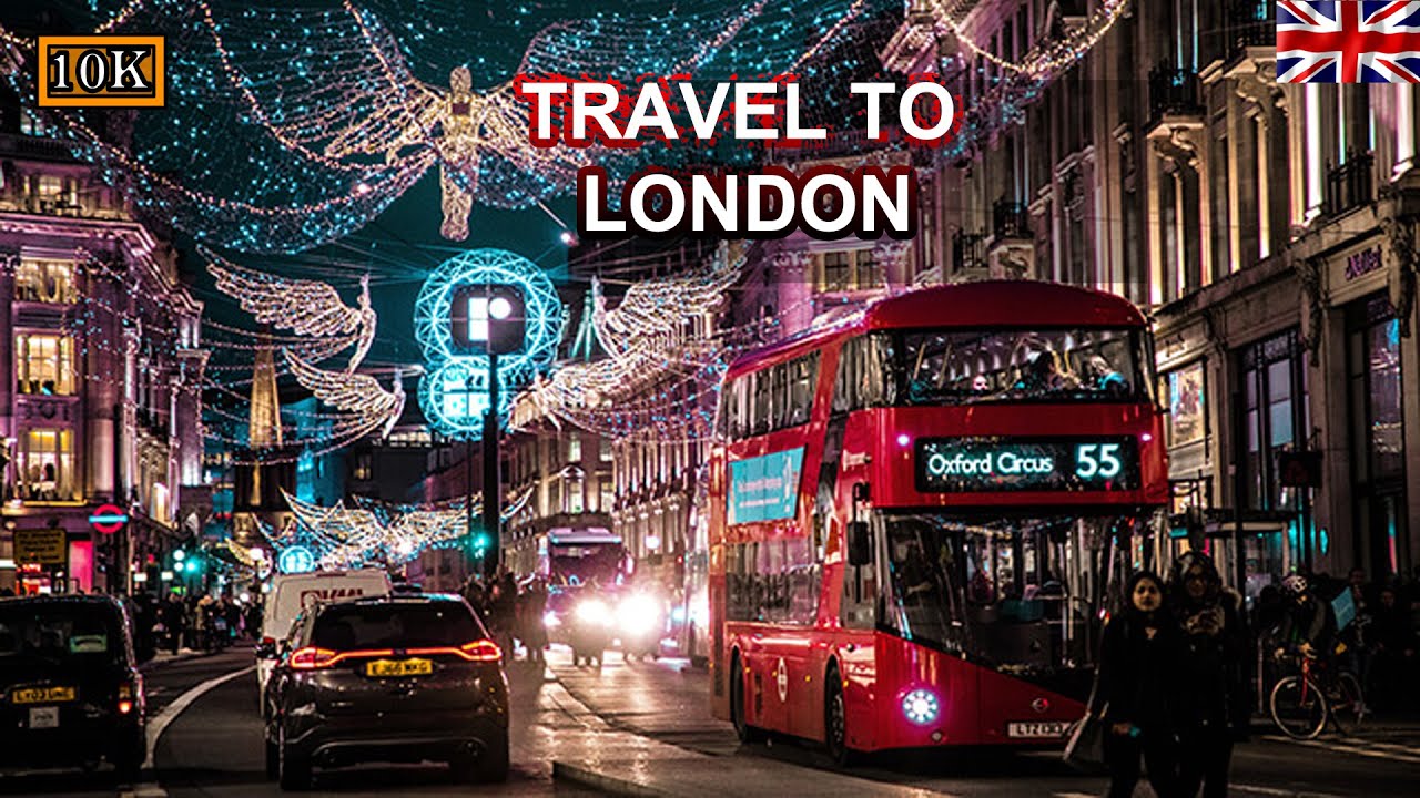 TRAVEL TO LONDON AT NIGHT, ENGLAND [10K] HDR