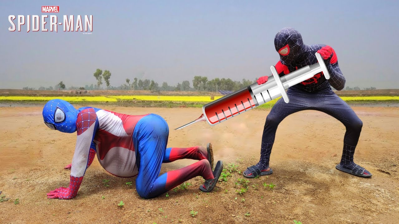 Spiderman Jadi Dokter Nyuntik Spiderman Buncil Perut Besar