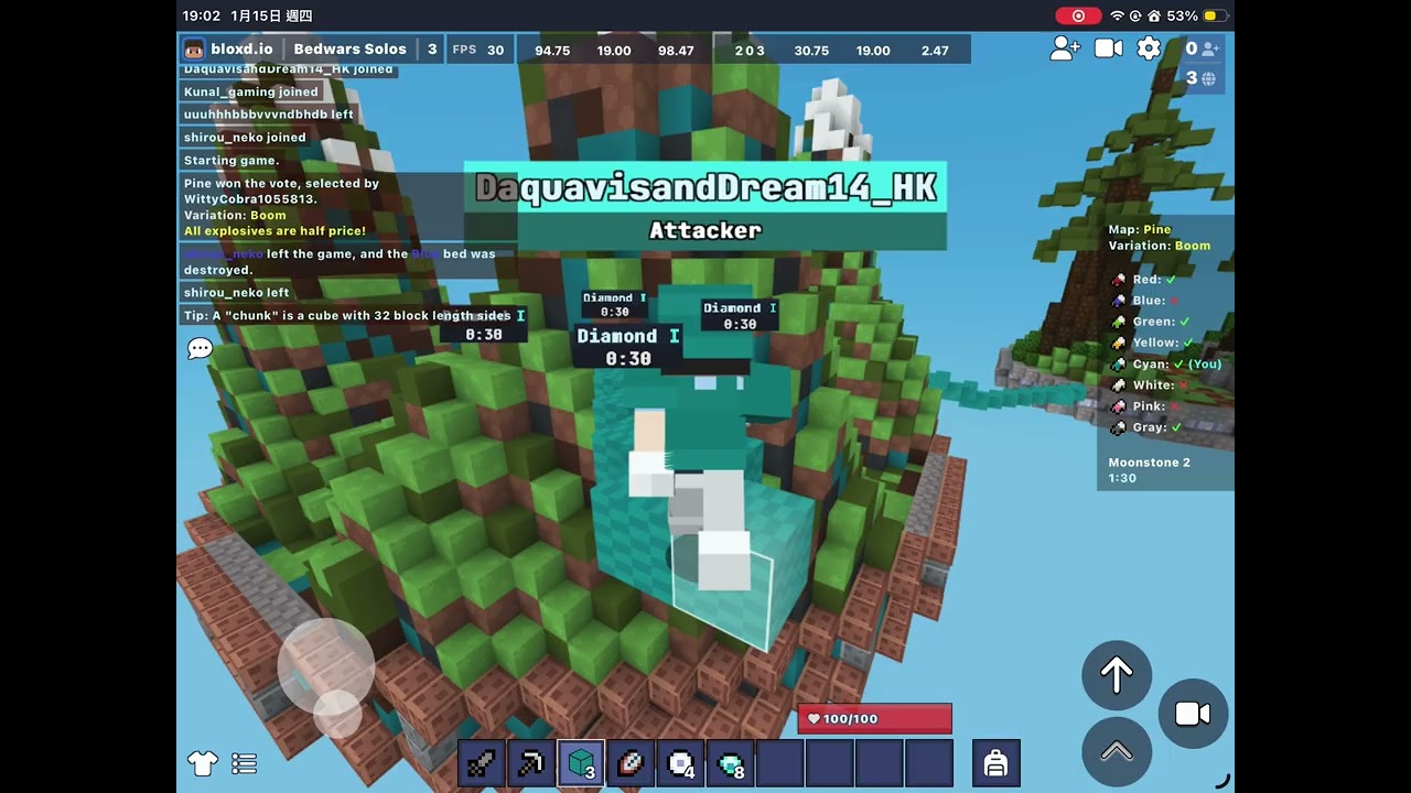 Bedwars solo
