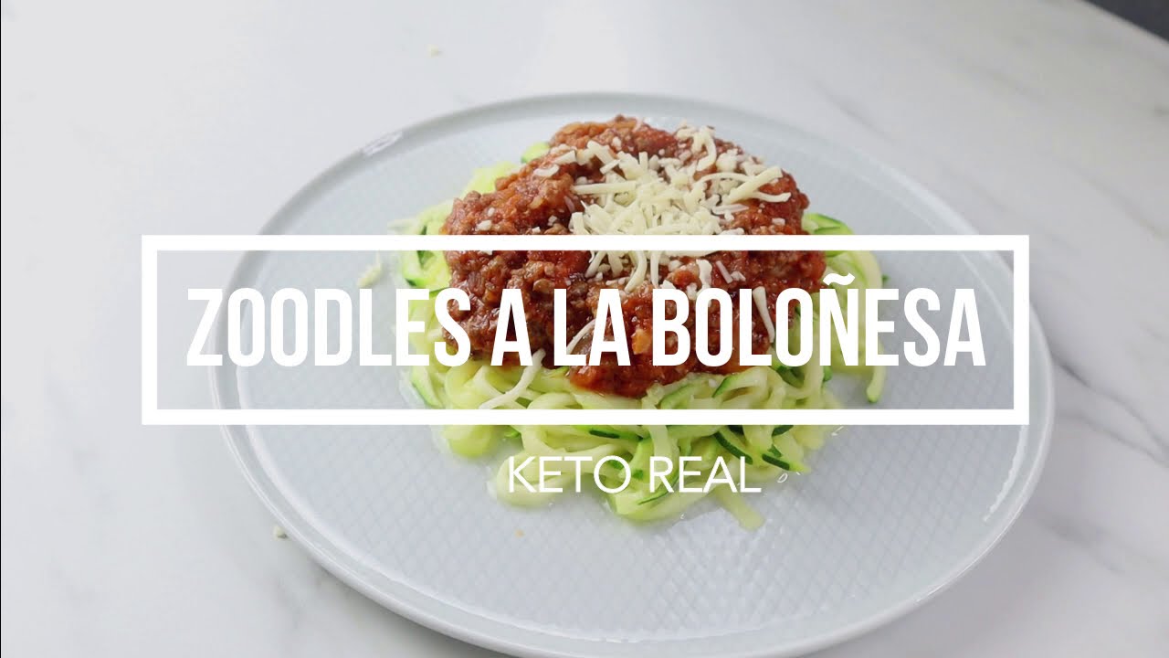 Espaguetis de Calabacín a la Boloñesa  | Keto Iniciación | Dieta Cetogénica