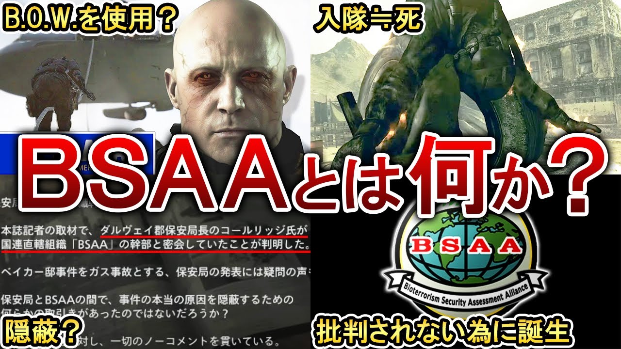 【闇落ち？】BSAAとは何なのかをゆっくり解説！