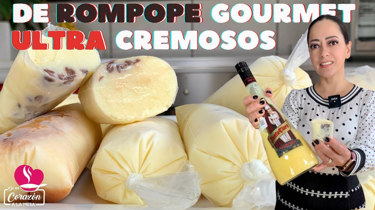 5⃣ Ideas! Cómo hacer BOLIS de ROMPOPE | HIELITOS de ROMPOPE | Bolis Gourmet Recetas