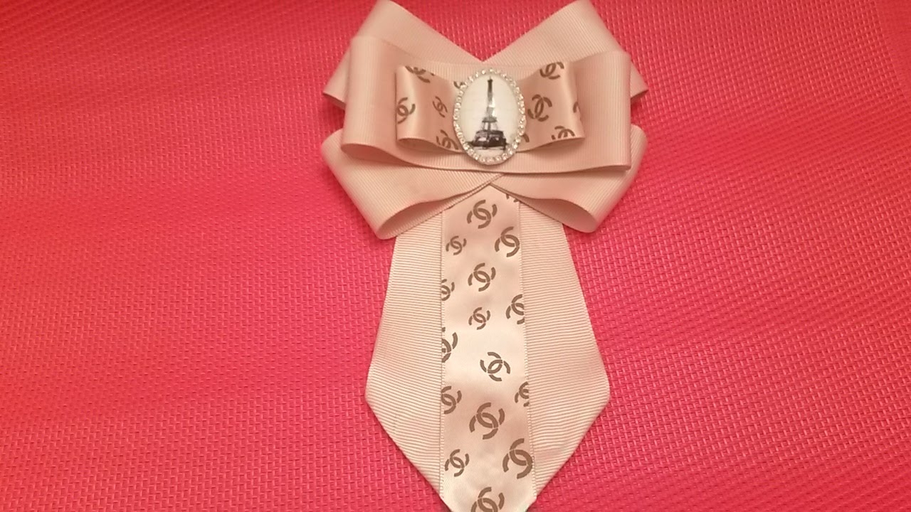 Неделя МК/Галстук брошь CHANEL своими руками просто и легко✔ Marine DIY✔