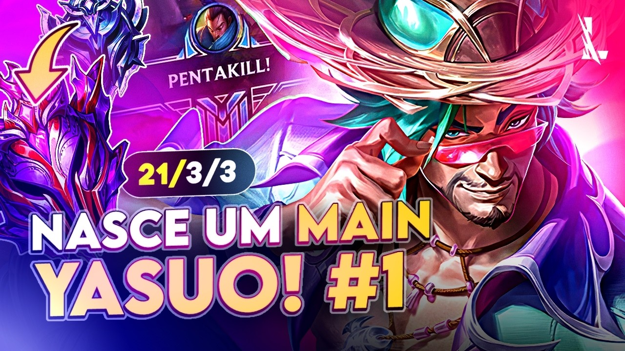 NASCE UM MAIN YASUO, DO DIAMANTE AO MESTRE! #1  LoL Wild Rift
