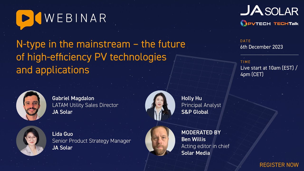 N-type in the mainstream – the future of high-efficiency PV technologies and applications