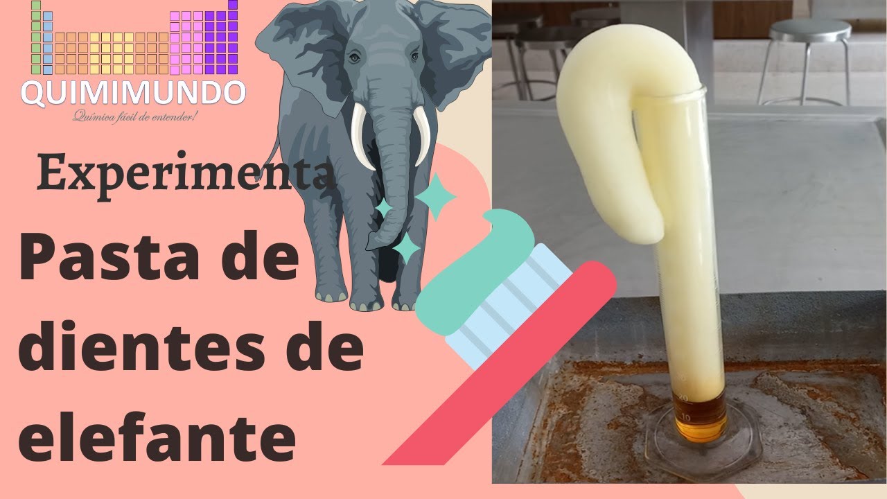 Pasta de dientes de elefante con yoduro de potasio