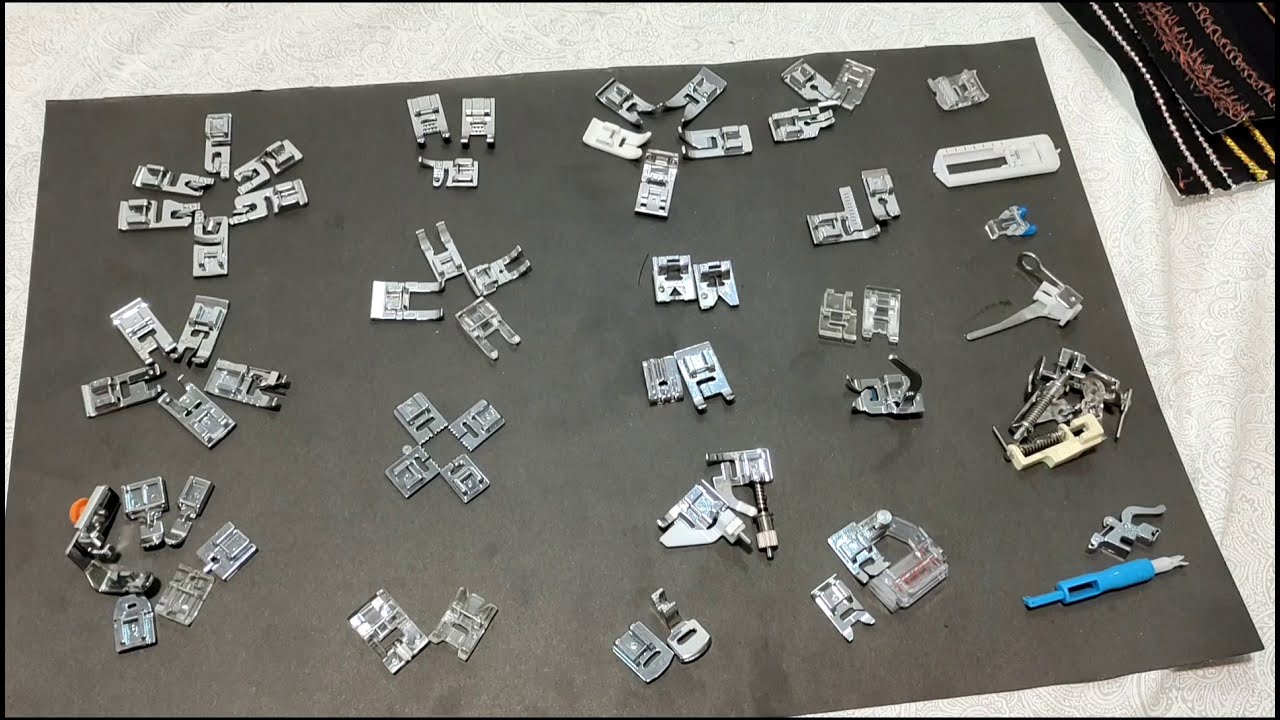 How to use 62 multifunctional PRESSER FOOT KIT in 2022|demo video