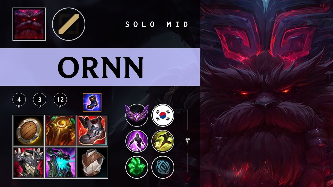 Ornn Mid vs Zed - KR Master Patch 26.01