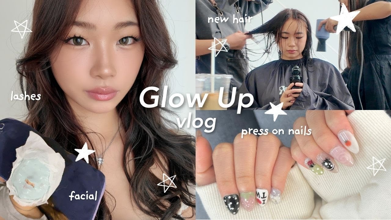 Видеоблог GLOW UP 🫧: уход за собой в Куала-Лумпуре, обновление волос, уход за лицом, наращивание ...
