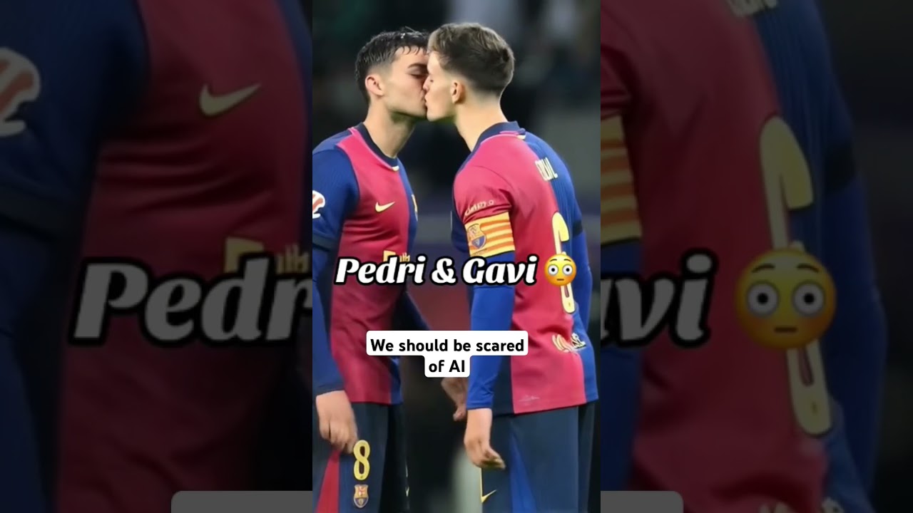 We should be scared of AI, pedri and gavi kissing #pedri #gavi