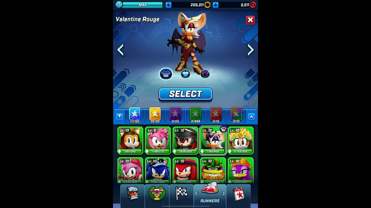 Sonic Forces: Speed Battle - all characters I have collected (my final video for 2025) @Carterox10 