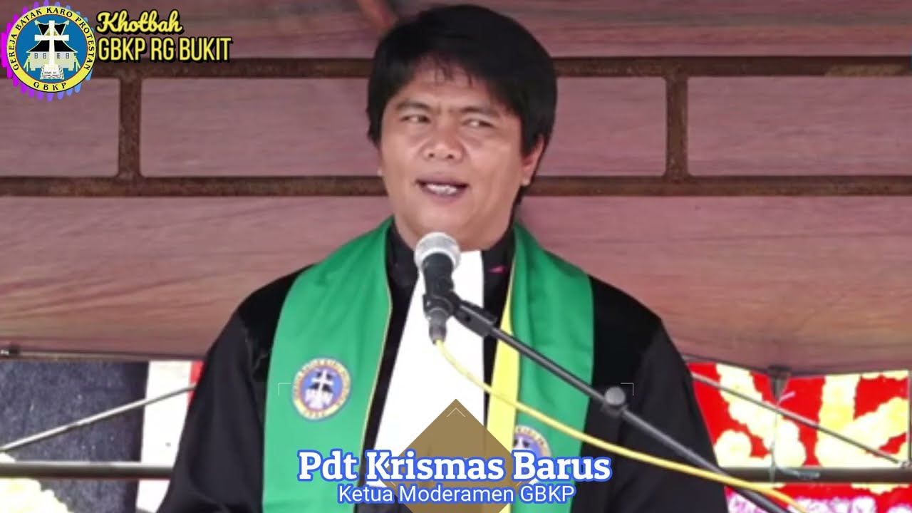 Pdt Krismas Imanta Barus di  GBKP Bukit Part 1