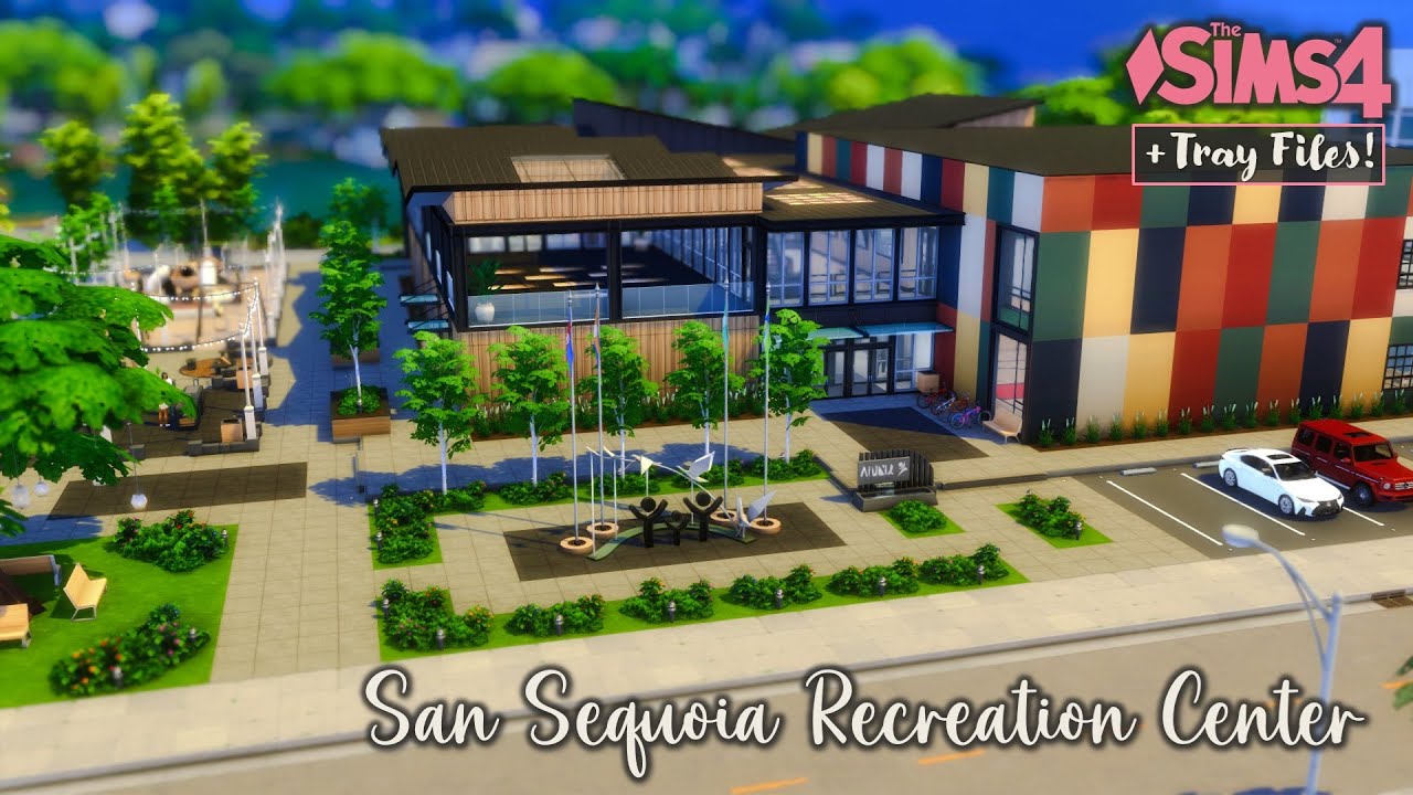 San Sequoia Recreation Center | The Sims 4 Stop Motion Build | + Tray Files #growingtogether