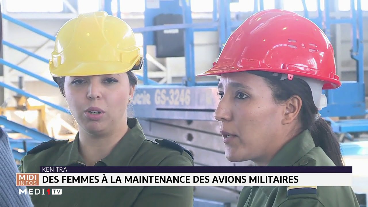 Kénitra : des femmes à la maintenance des avions militaires