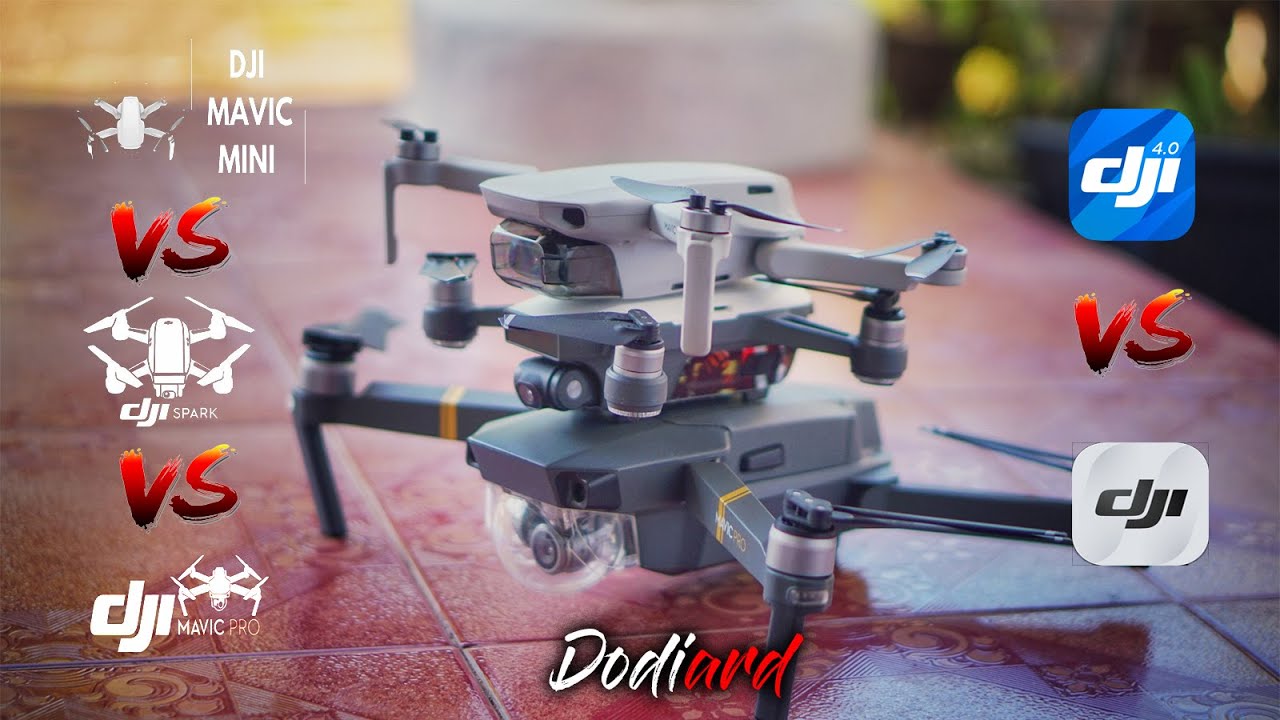 DRONE VERSUS !!! DJI Spark vs DJI Mavic Mini VS Mavic Pro