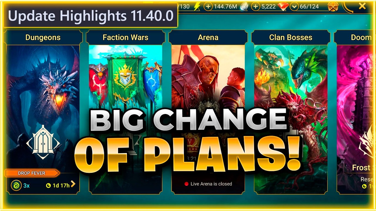 Plarium CHANGED Their Mind With The NEW Update... Raid: Shadow Legends