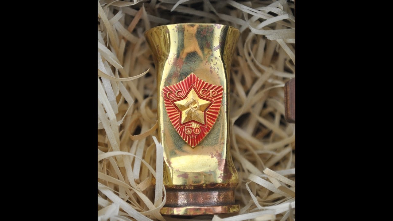 Crafted Shell casing Vodka Shot  - by Trench Art Studio