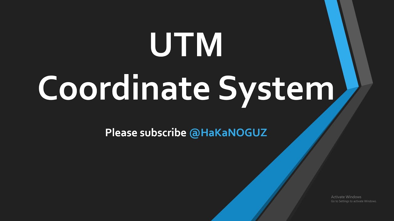 UTM KOORDİNAT SİSTEMİ / UTM COORDINATE SYSTEM