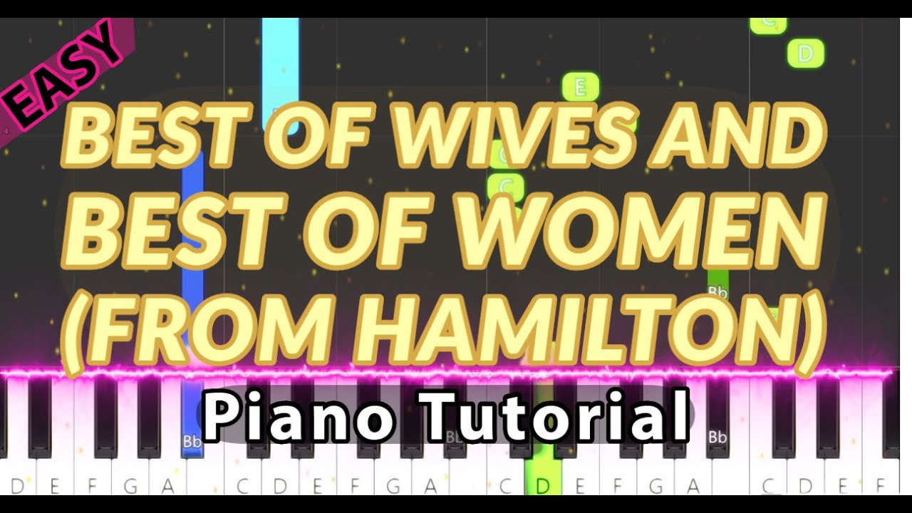 Best of Wives and Best of Women (From Hamilton) - Easy Piano Tutorial