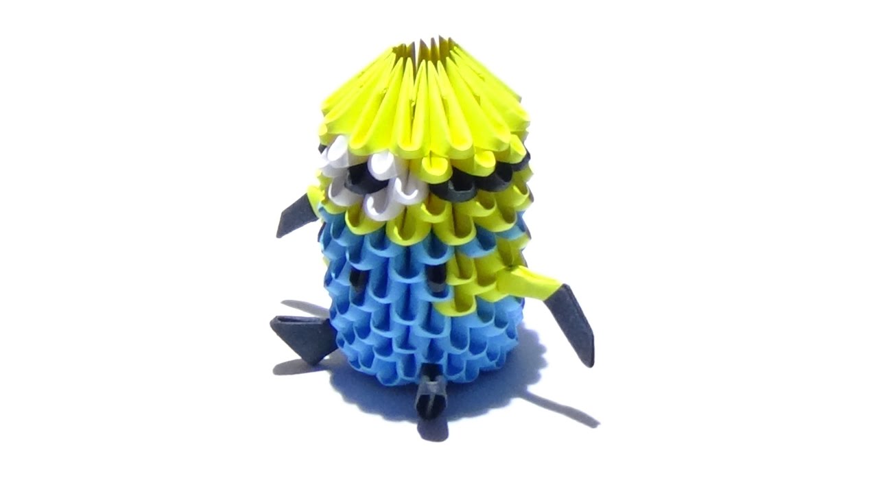 How To Make a 3D Origami Minion