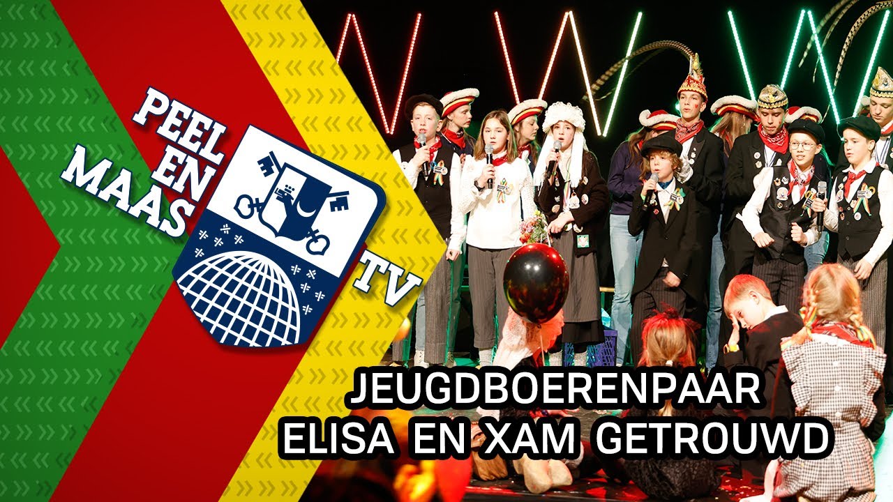 Jeugdboerenpaar Elisa en Xam getrouwd - 14 februari 2024 - Peel en Maas TV Venray