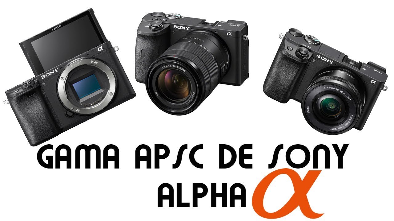 Gama Sony Alpha APSC. A6000, A6100, A6300, A6400, A6500, A6600